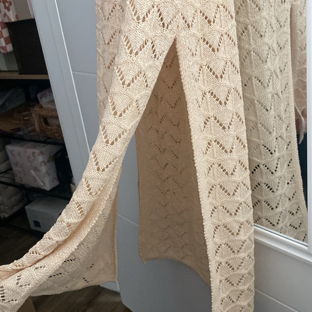 Rhythm Marketta Knit Midi Dress in Cream NWT - Picture 5 of 8